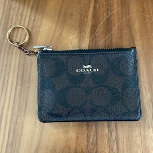 Coach mini ID keychain wallet